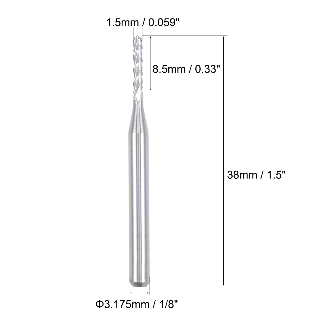 Harfington End Mill Engraving Milling Cutter CNC Router Bits for PCB Machine