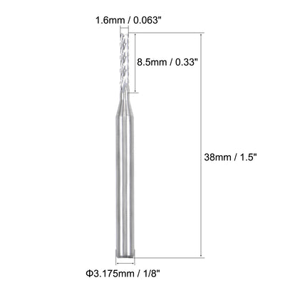 Harfington Carbide End Mill Engraving Milling Cutter CNC Router Bits for PCB Machine