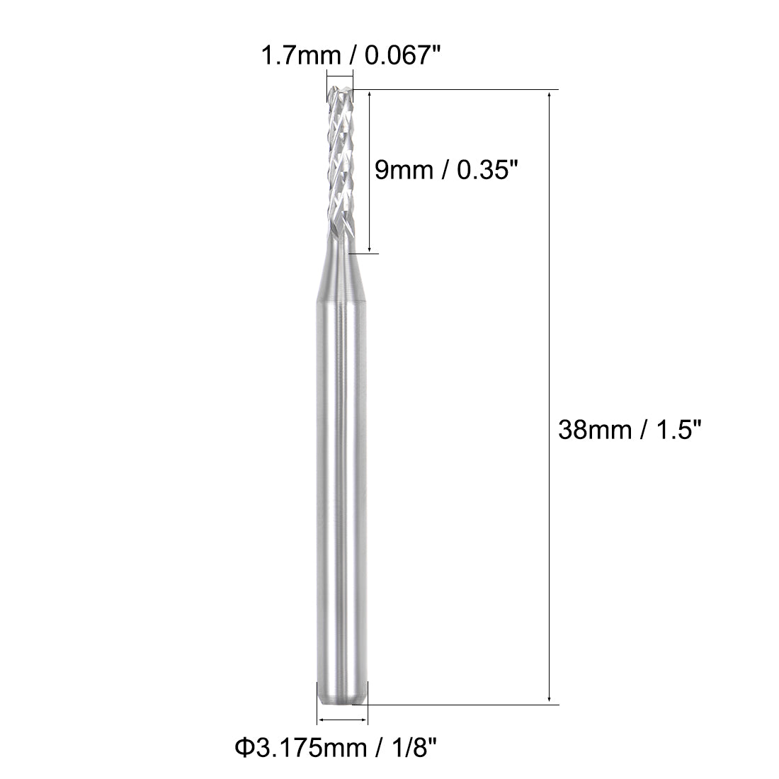 Harfington Carbide End Mill Engraving Milling Cutter CNC Router Bits for PCB Machine