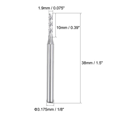 Harfington Carbide End Mill Engraving Milling Cutter CNC Router Bits for PCB Machine