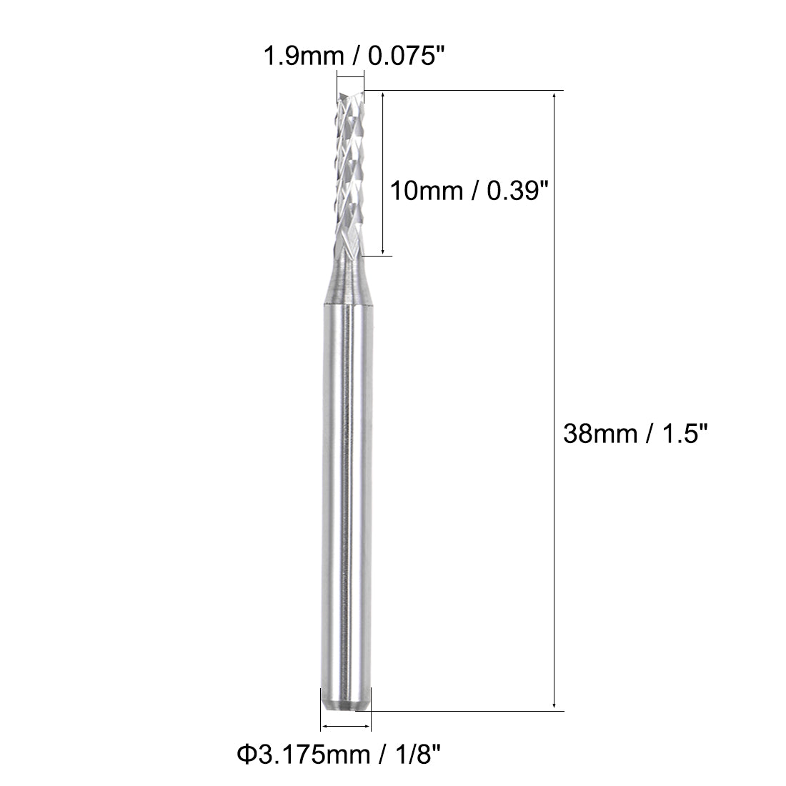 Harfington Carbide End Mill Engraving Milling Cutter CNC Router Bits for PCB Machine