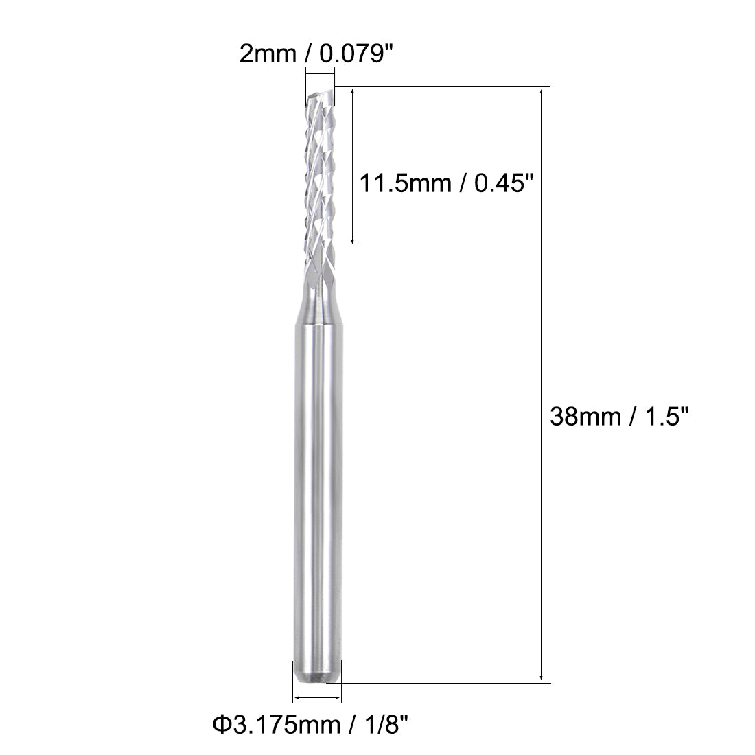 Harfington Carbide End Mill Engraving Milling Cutter CNC Router Bits for PCB Machine