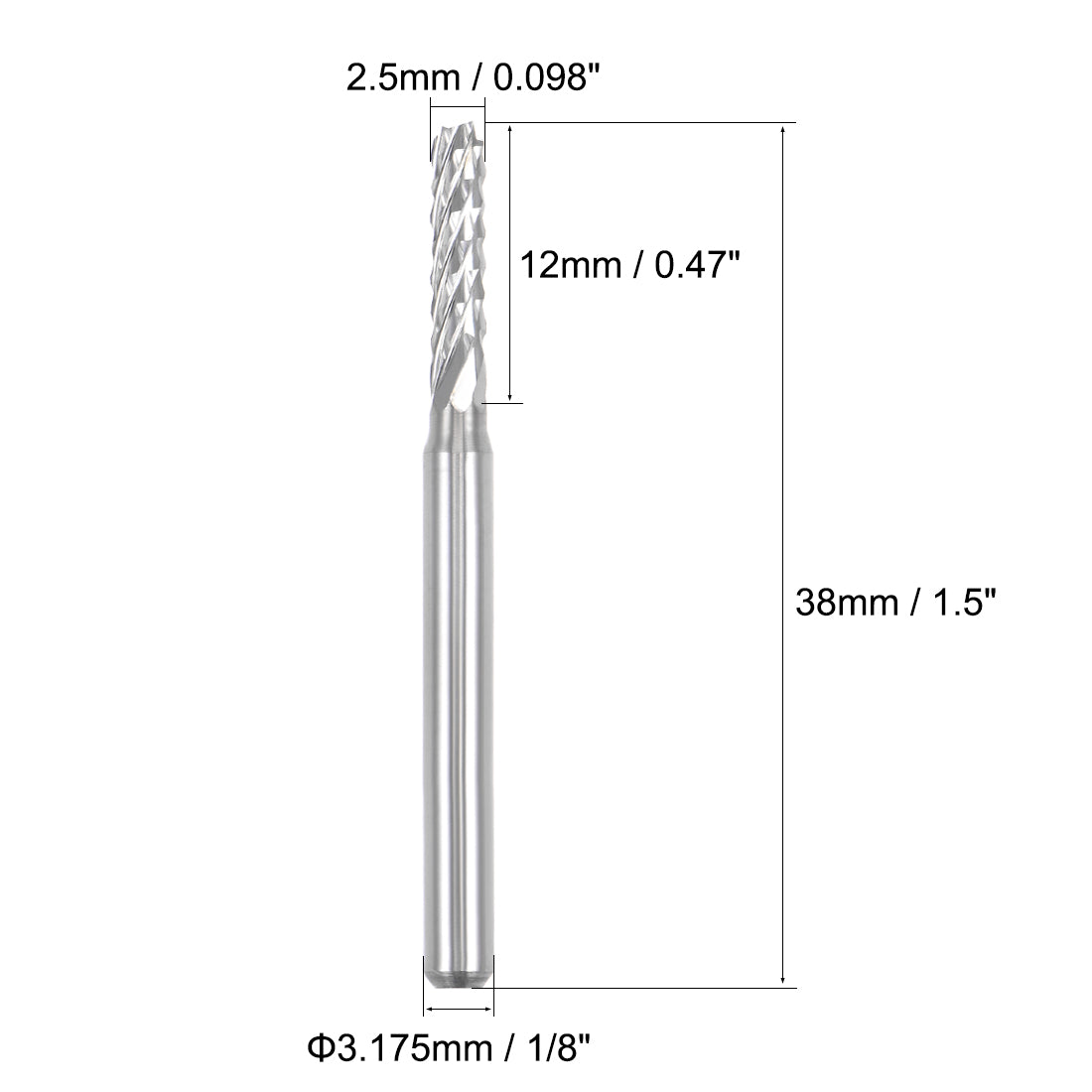 Harfington Carbide End Mill Engraving Milling Cutter CNC Router Bits for PCB Machine