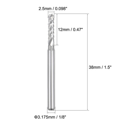 Harfington Carbide End Mill Engraving Milling Cutter CNC Router Bits for PCB Machine