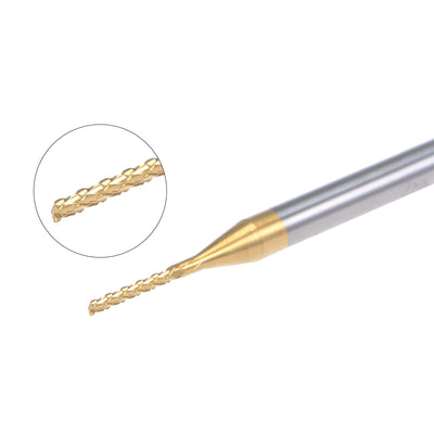 Harfington Titanium Coat Carbide End Mill Engraving Milling Cutter CNC Router Bits for PCB Machine