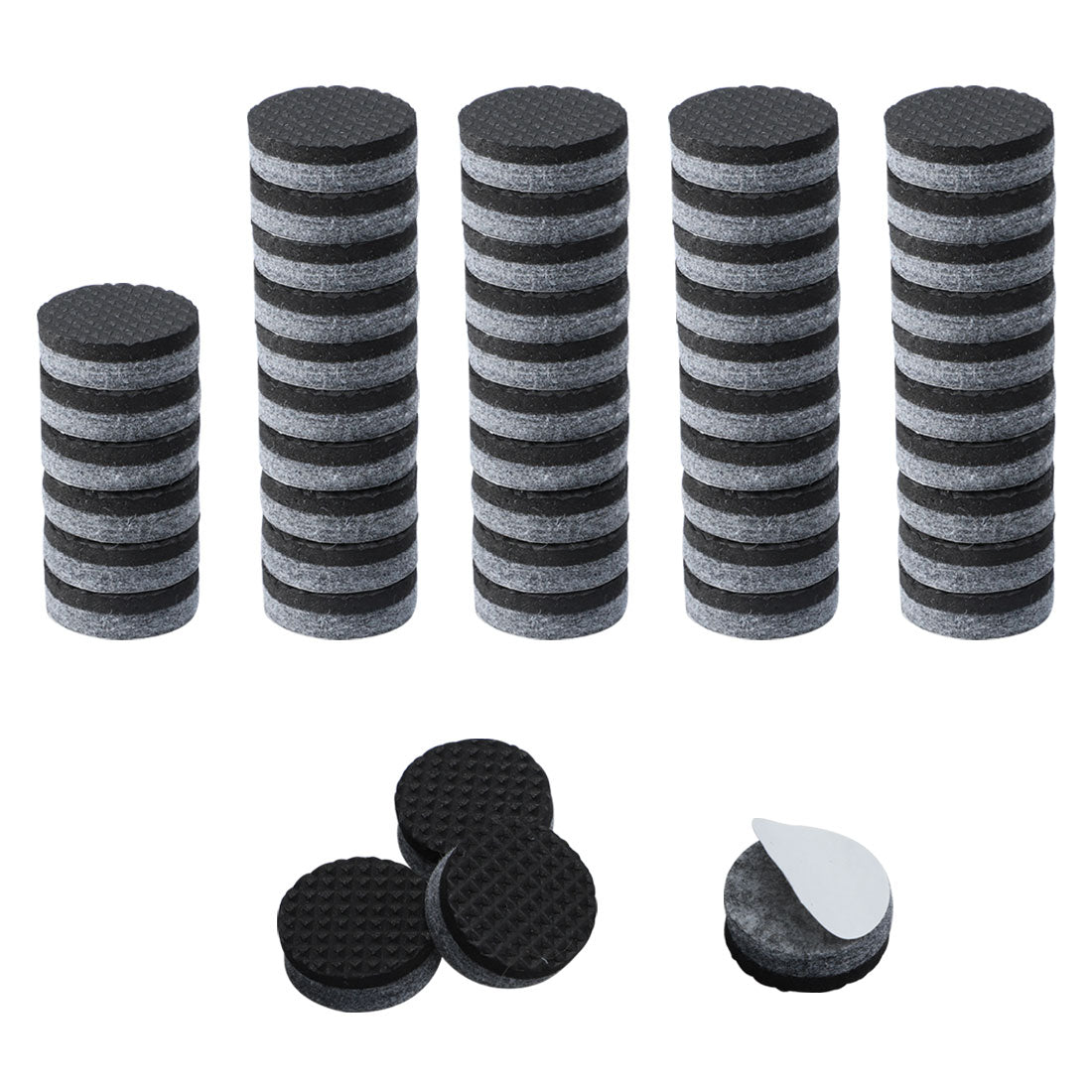 Harfington Furniture Felt Pads Grippers Round Self Stick Anti Slip Gra