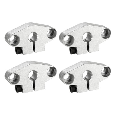 Harfington 4PCS SHF8 Linear Motion Rail Clamping Rod Rail Guide Support for 8mm Dia Shaft
