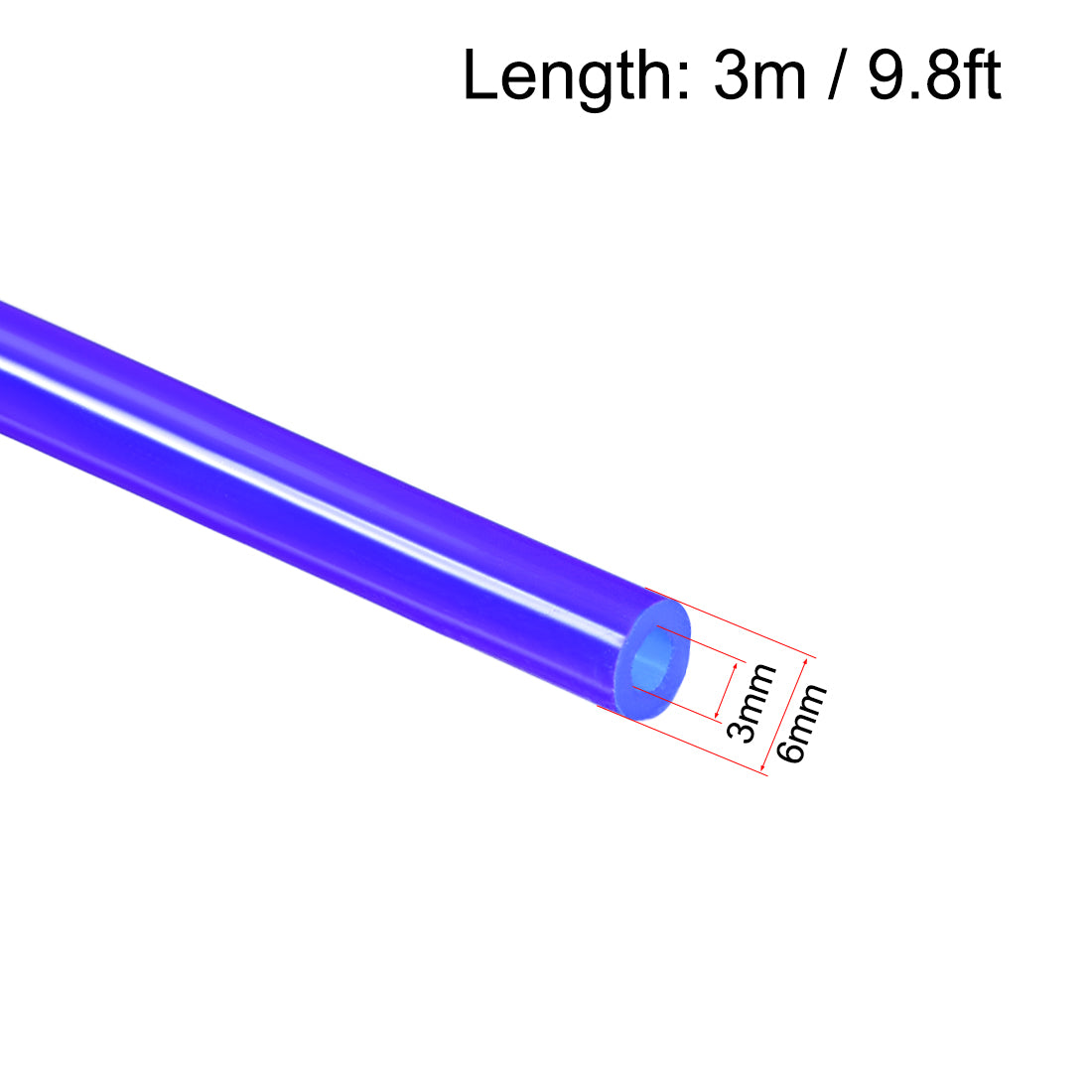 Harfington Silicone Tubing Silicone Rubber Tube Air Hoses Pipe for Pump Transfer