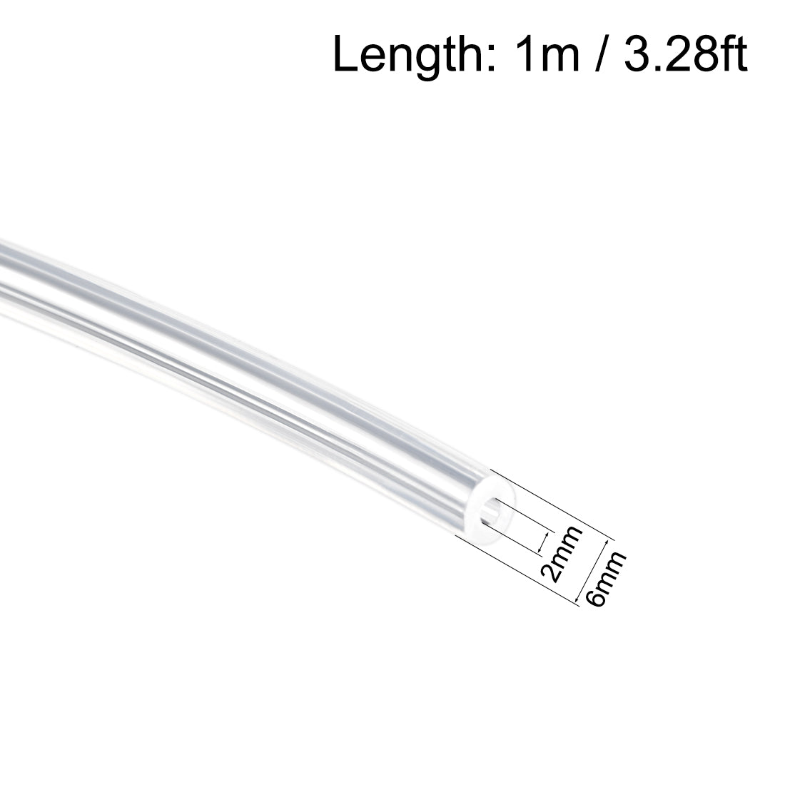 Harfington Silicone Tubing Silicone Rubber Tube Air Hose Water Pipe for Pump Transfer