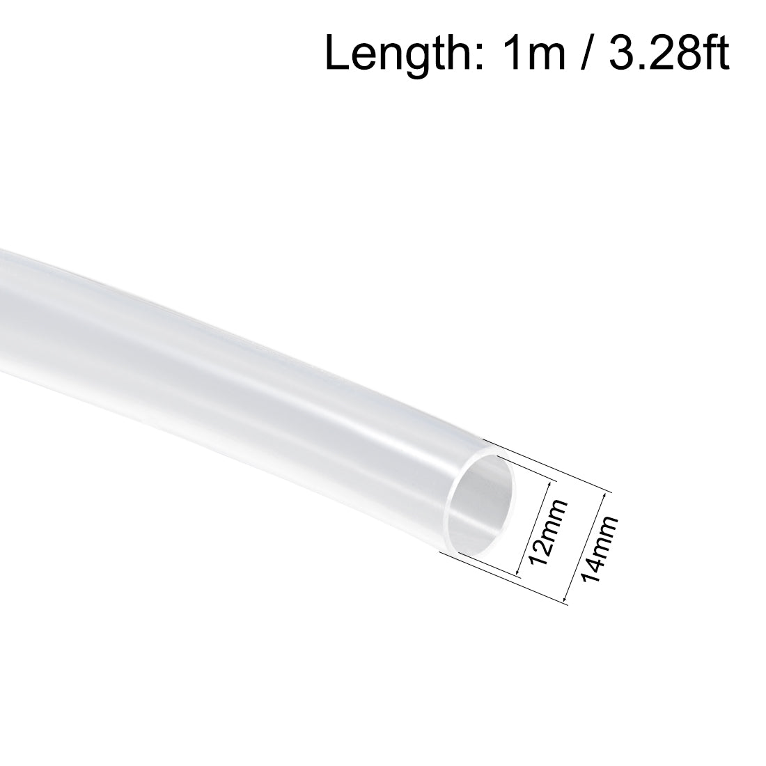 Harfington Silicone Tubing Silicone Rubber Tube Air Hose Water Pipe for Pump Transfer
