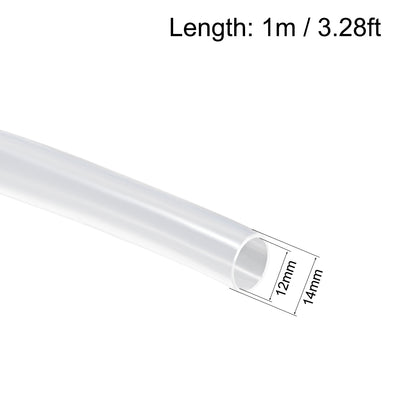 Harfington Silicone Tubing Silicone Rubber Tube Air Hose Water Pipe for Pump Transfer