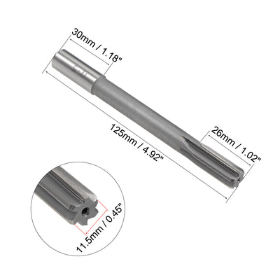 Harfington Straight Shank HSS H8 Chucking Reamer Cutting Dia Machine Milling Cutter Tool