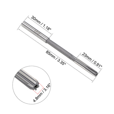 Harfington Straight Shank HSS H8 Chucking Reamer Machine Milling Cutter