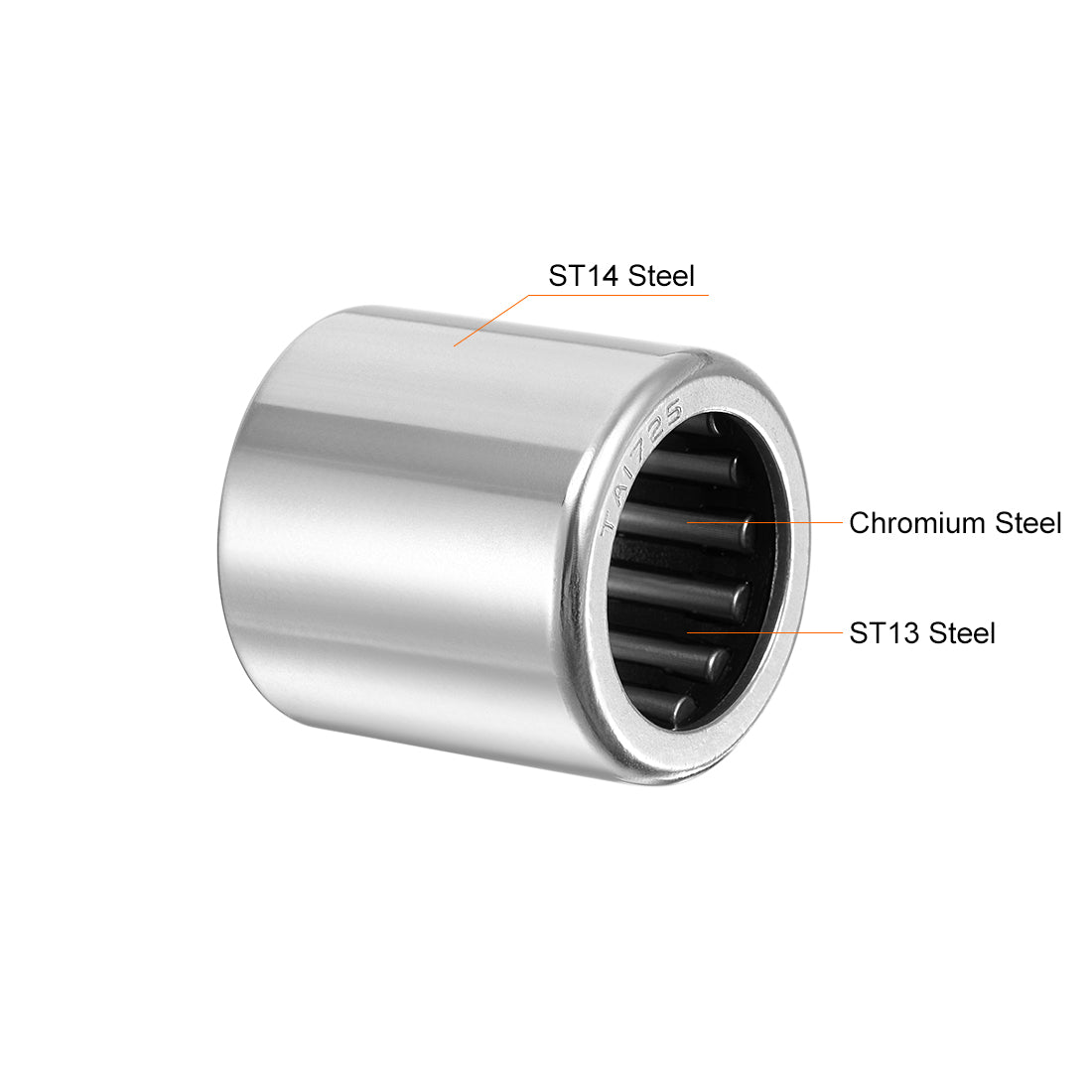 Harfington Needle Roller Bearings, Open End, Stamping Steel Drawn Cup Chrome Steel Rollers Metric