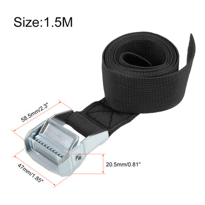 Harfington Mxmm Lashing Strap Cargo Tie Down Kg Work Load, 2Pcs