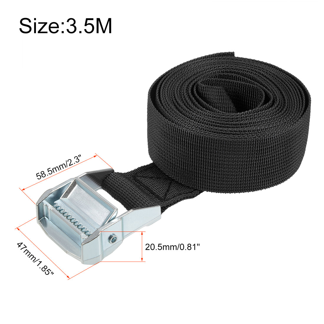 Harfington Lashing Strap Cargo Tie Down Straps with Cam Lock Buckle Kg Work Load