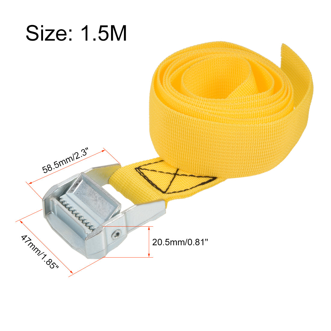 Harfington Mxmm Lashing Strap Cargo Tie Down Kg Work Load, 2Pcs