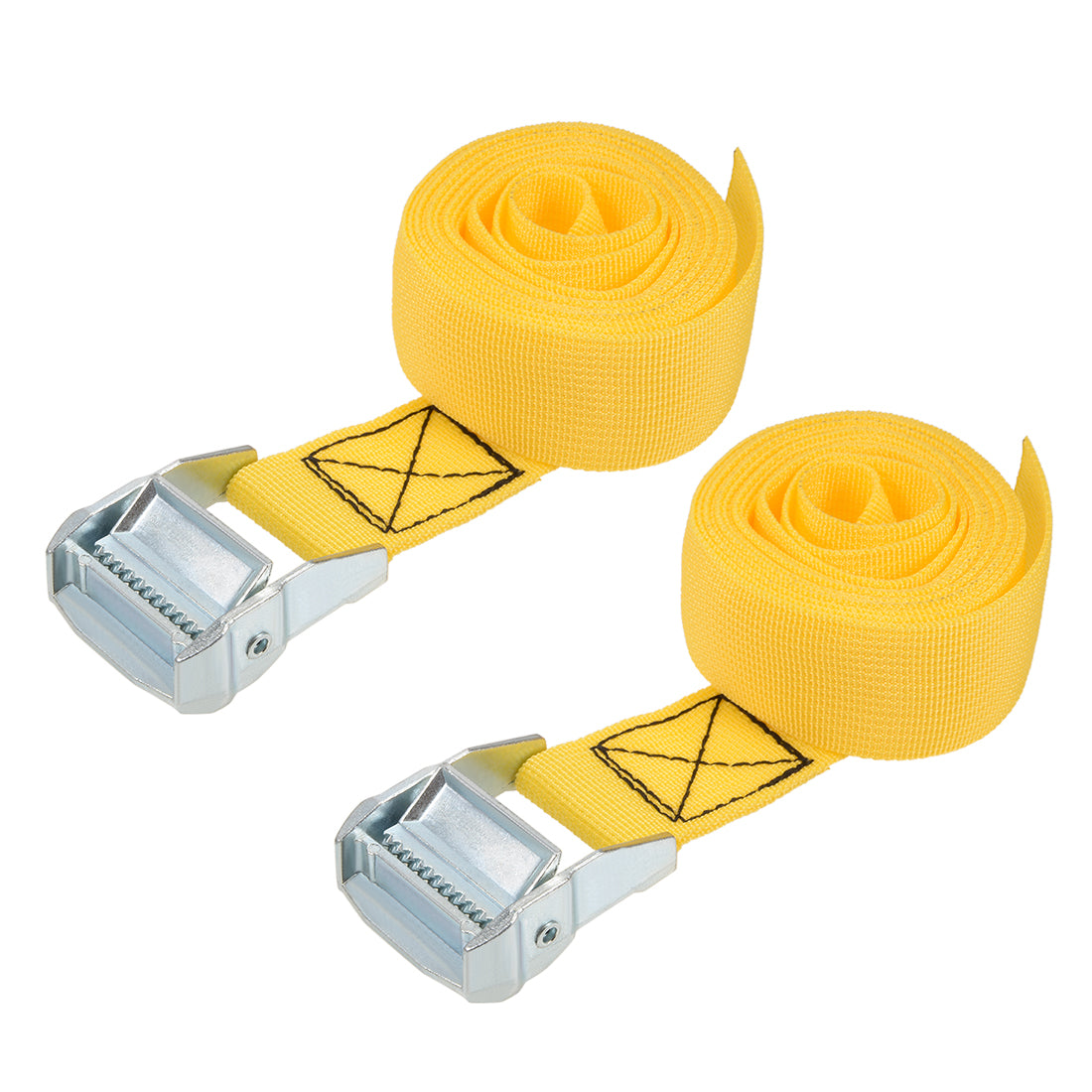 Harfington Cam Buckle Tie Down Lashing Strap Mxmm Load Cap for Moving Cargo, Pack of 2