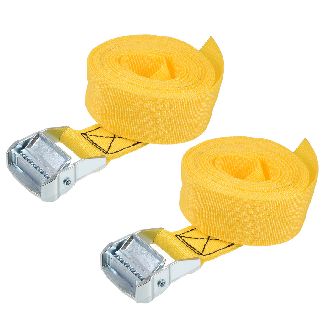Harfington Cam Buckle Tie Down Lashing Strap Mxmm Load Cap for Moving Cargo, Pack of 2