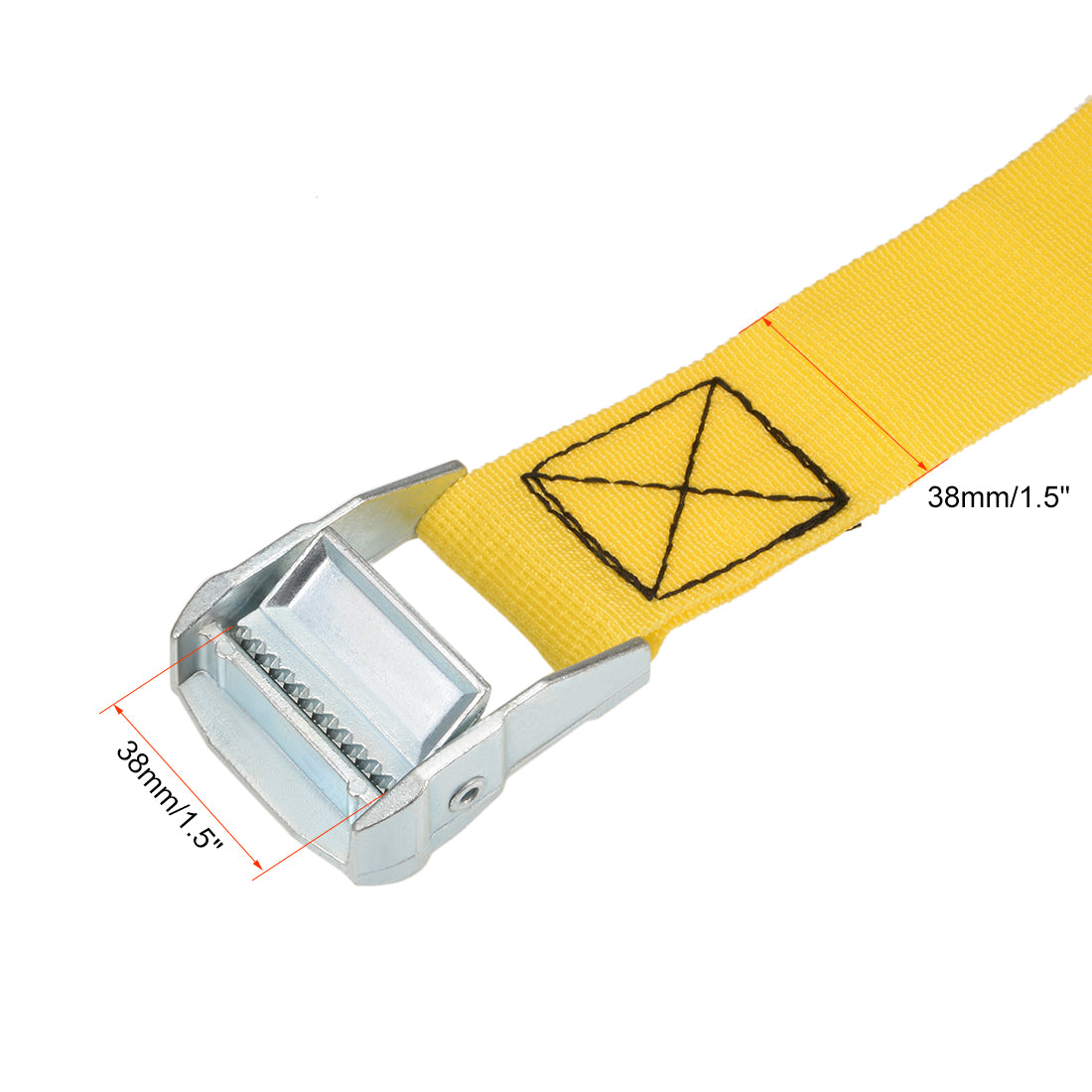 Harfington Cam Buckle Tie Down Lashing Strap Kg Load Cap for Moving Cargo, Pack of 4