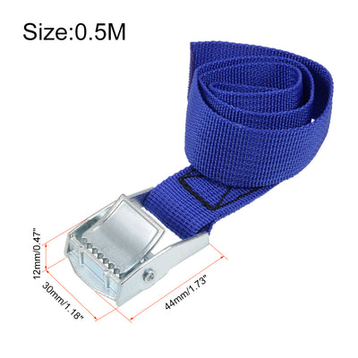 Harfington Lashing Strap M x mm Cargo Tie Down Straps Buckle Working Load up to kg 4pcs