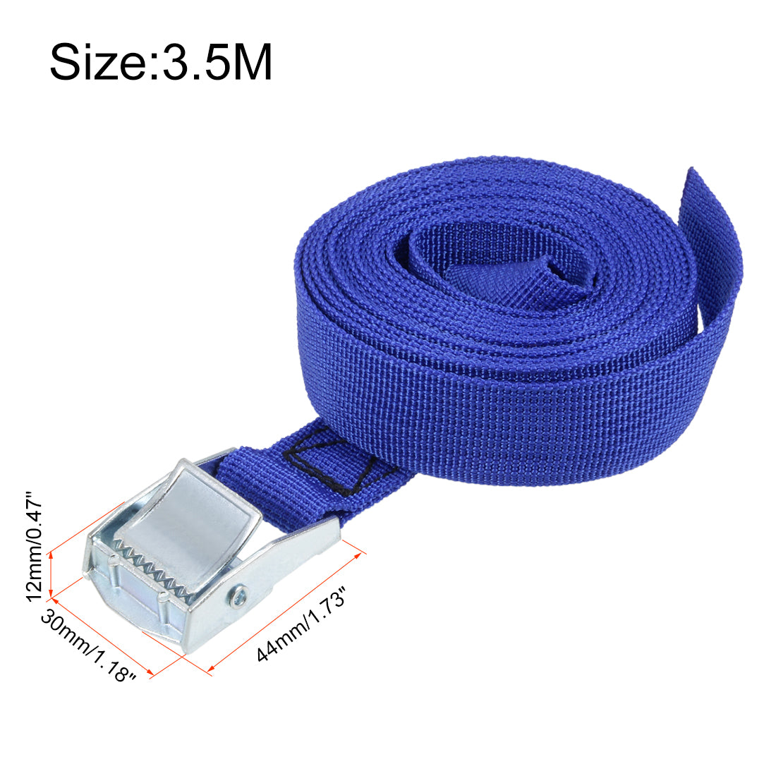 Harfington Cam Buckle Tie Down Mxmm for Moving Cargo, Pack of 1