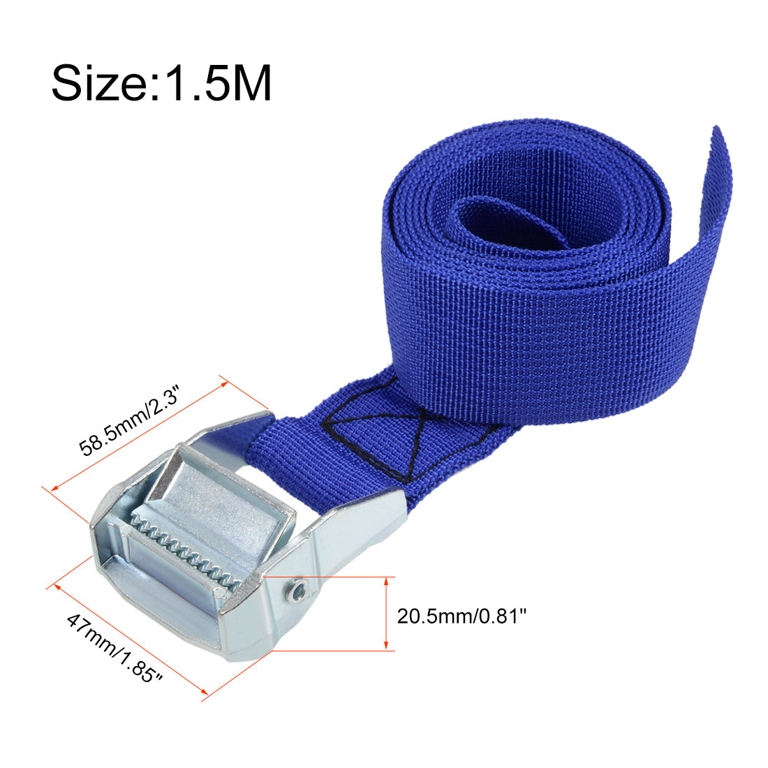 Harfington Lashing Strap Cargo Tie Down Straps with Cam Lock Buckle Kg Work Load