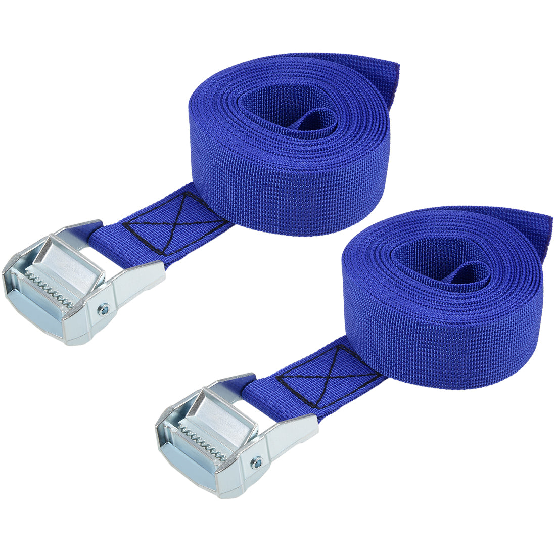 Harfington Cam Buckle Tie Down Lashing Strap Mxmm Load Cap for Moving Cargo, Pack of 2