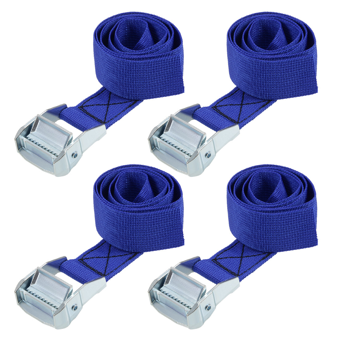 Harfington Cam Buckle Tie Down Lashing Strap Kg Load Cap for Moving Cargo, Pack of 4