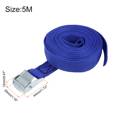 Harfington Lashing Strap Luggage Tie Down Cam Lock Buckle Kg Work Load, 4Pcs