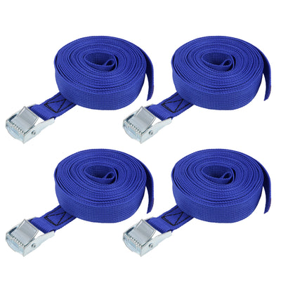 Harfington Lashing Strap Luggage Tie Down Cam Lock Buckle Kg Work Load, 4Pcs