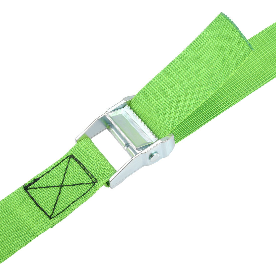Harfington 0,8 m x 38 mm Spanngurt für Fracht, Spanngurte mit Cam-Lock-Schnalle, 500 kg Arbeitslast, grün, 2 Stück