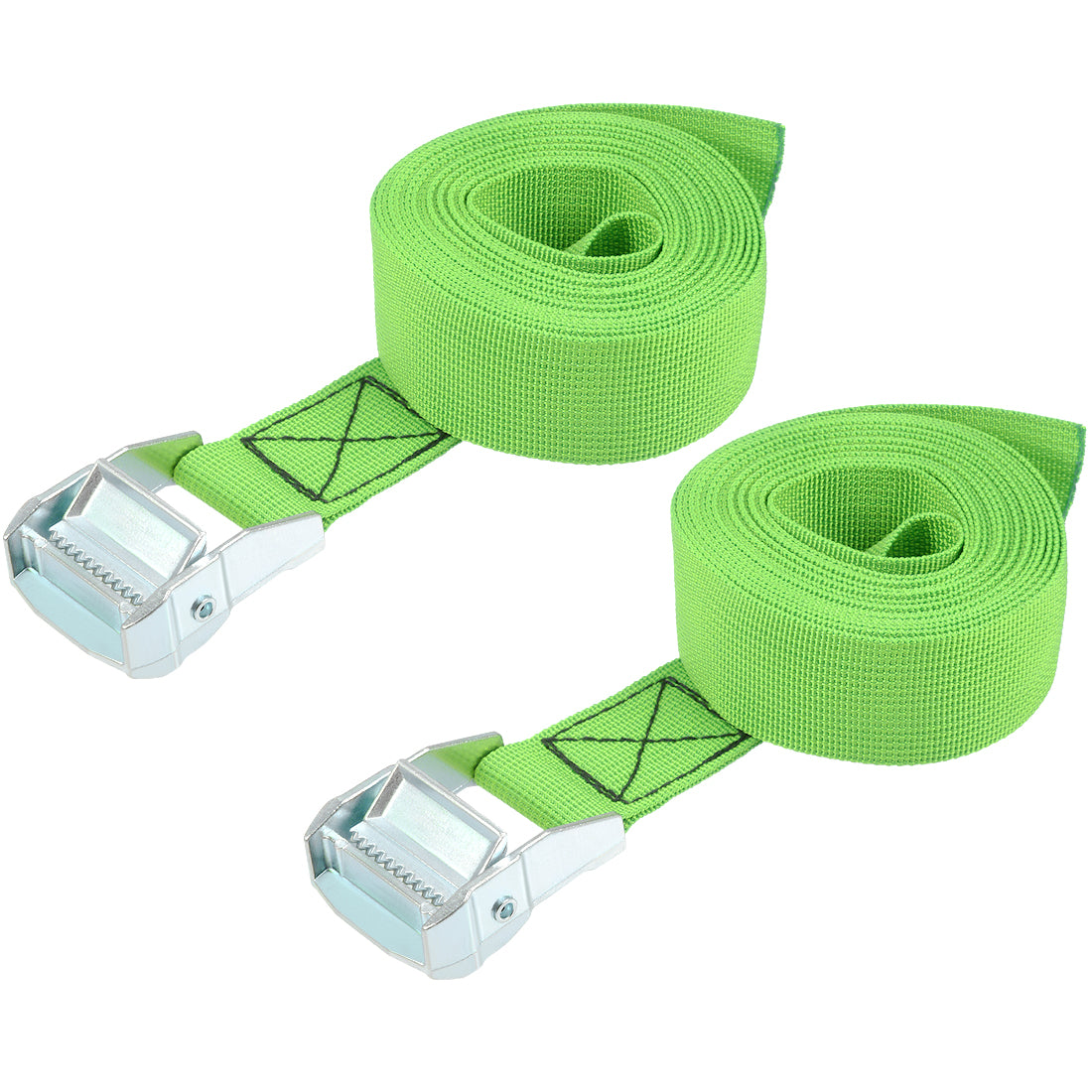 Harfington Cam Buckle Tie Down Lashing Strap Mxmm Load Cap for Moving Cargo, Pack of 2