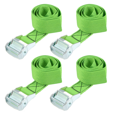 Harfington Cam Buckle Tie Down Lashing Strap Kg Load Cap for Moving Cargo, Pack of 4