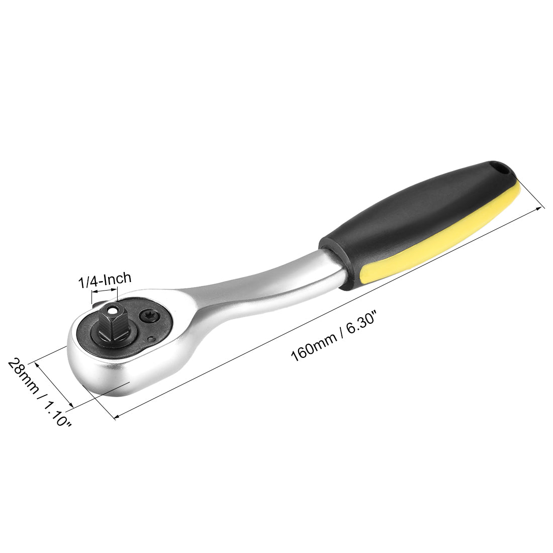 Harfington Rotator Ratchet Wrench, Reversible Quick-Release Offset Drive