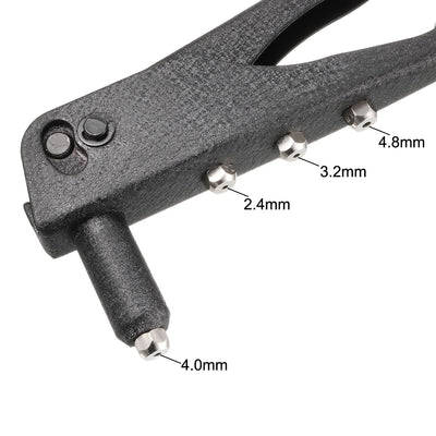 Harfington Rivet Gun, Professional Hand Riveter Kit with Wrench