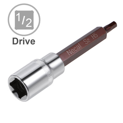 Harfington Long Hex Bit Socket, Metric S2 & Cr-V Steel