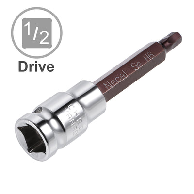 Harfington Long Hex Bit Socket, Metric, S2 & Cr-V Steel