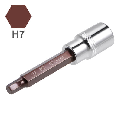 Harfington Long Hex Bit Socket, Metric, S2 & Cr-V Steel