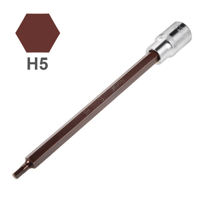 Harfington Hex Bit Socket, Lengthen Metric, S2 & Cr-V Steel