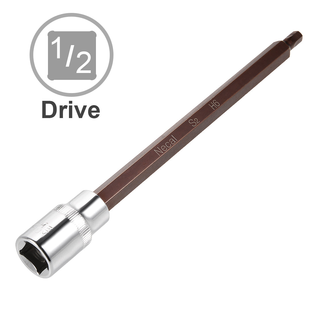 Harfington Hex Bit Socket, Lengthen Metric, S2 & Cr-V Steel