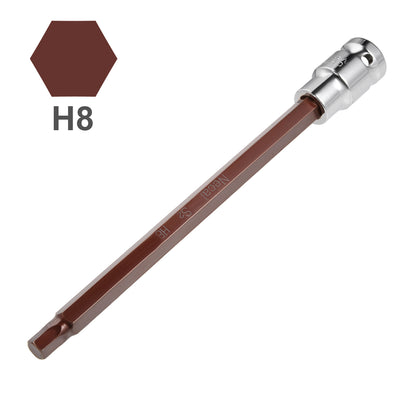 Harfington Hex Bit Socket, Lengthen Metric, S2 & Cr-V Steel