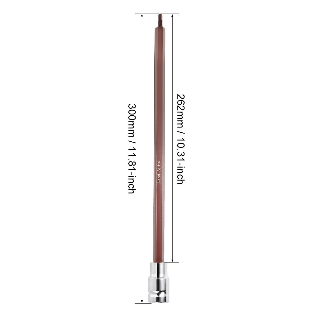 Harfington Extra Long Hex Bit Socket, Metric, S2 & Cr-V Steel