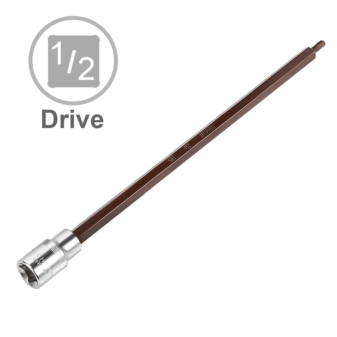 Harfington Extra Long Hex Bit Socket, Metric, S2 & Cr-V Steel