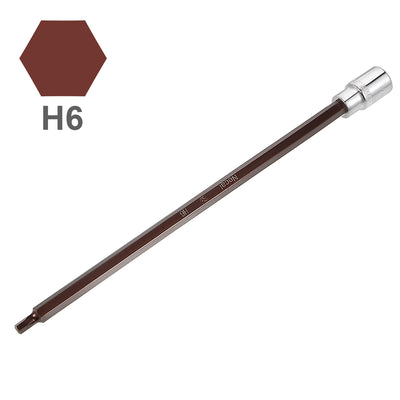 Harfington Extra Long Hex Bit Socket, Metric, S2 & Cr-V Steel