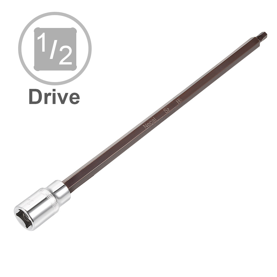 Harfington Extra Long Hex Bit Socket, Metric, S2 & Cr-V Steel