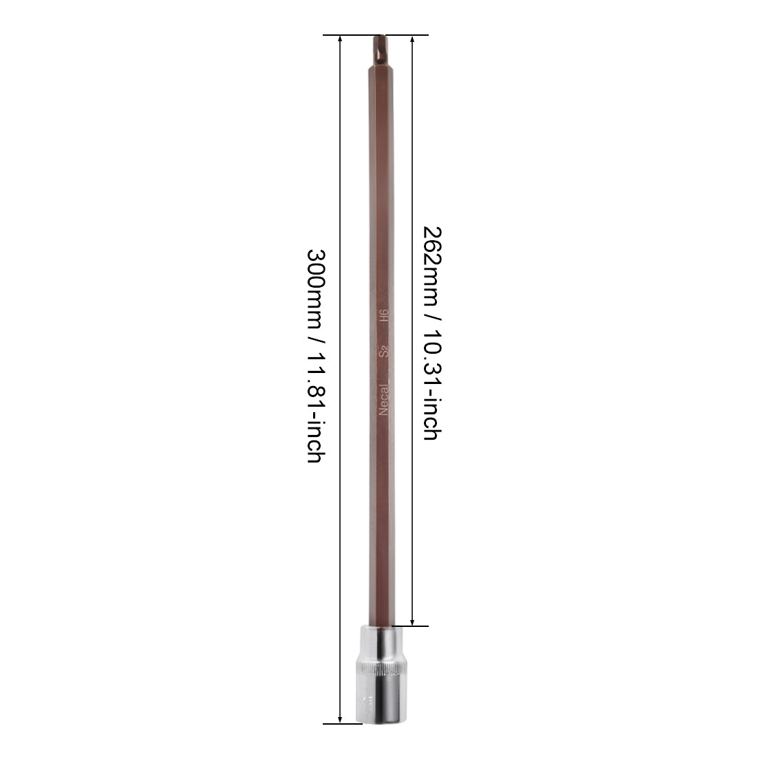 Harfington Extra Long Hex Bit Socket, Metric, S2 & Cr-V Steel