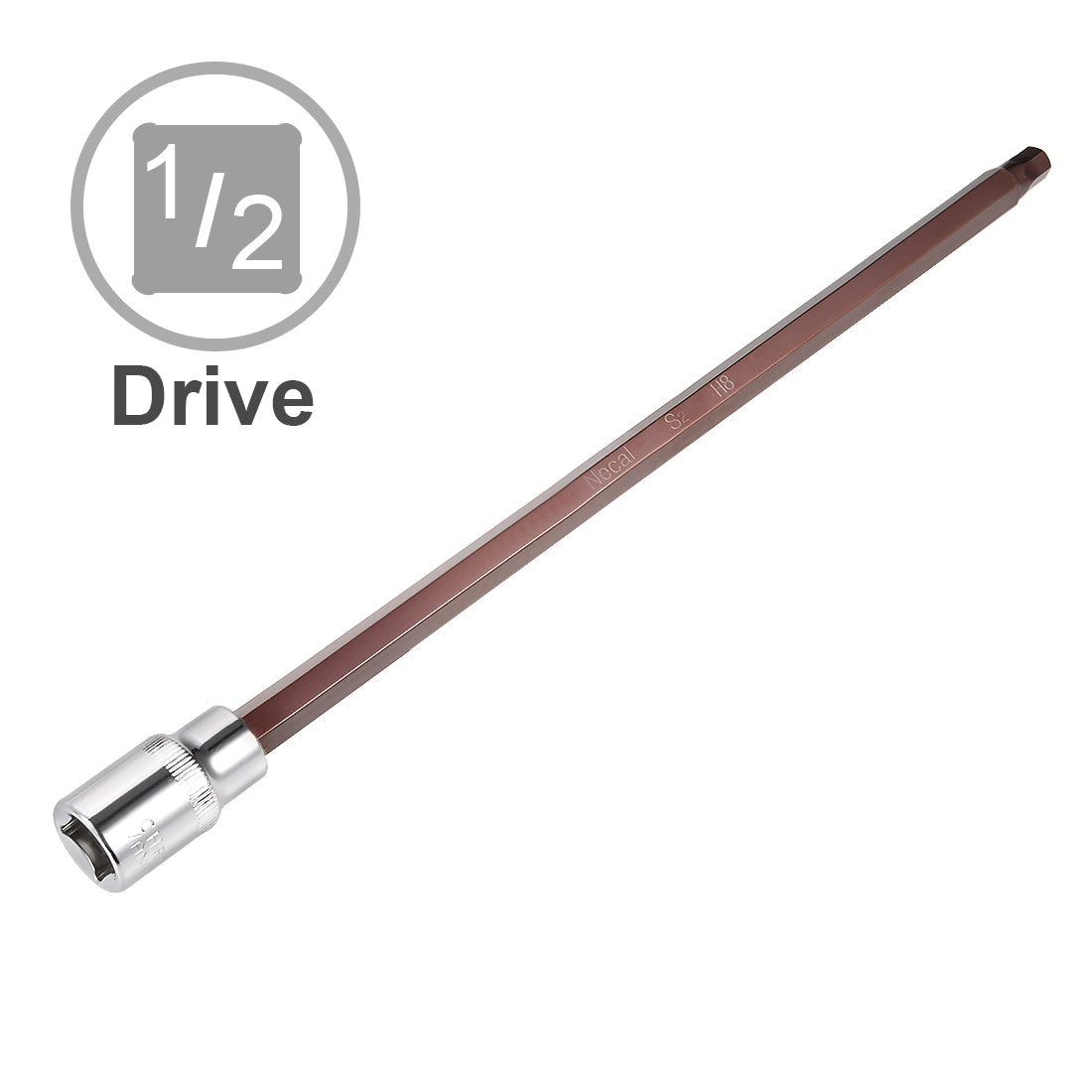 Harfington Extra Long Hex Bit Socket, Metric, S2 & Cr-V Steel