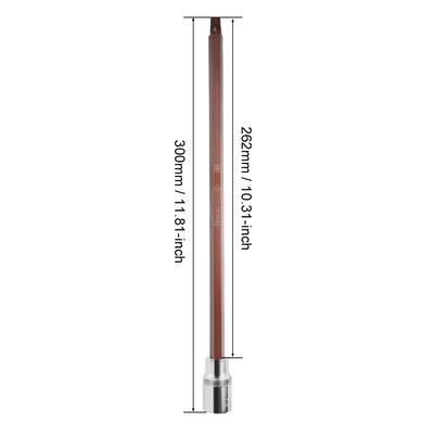 Harfington Extra Long Hex Bit Socket, Metric, S2 & Cr-V Steel