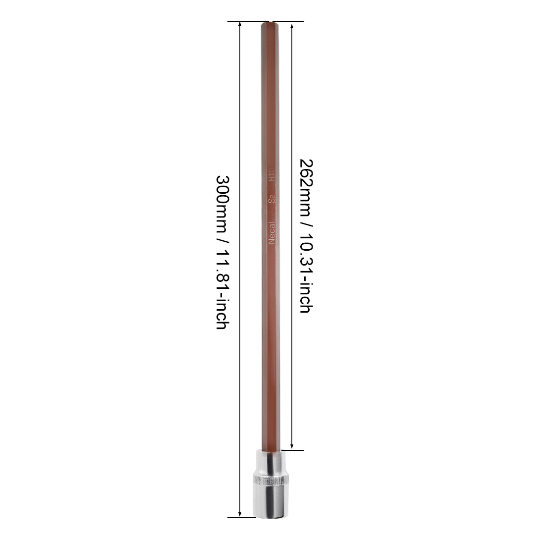 Harfington Extra Long Hex Bit Socket, Metric, S2 & Cr-V Steel